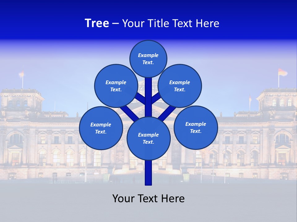 A Large Building With A Dome On Top Of It PowerPoint Template