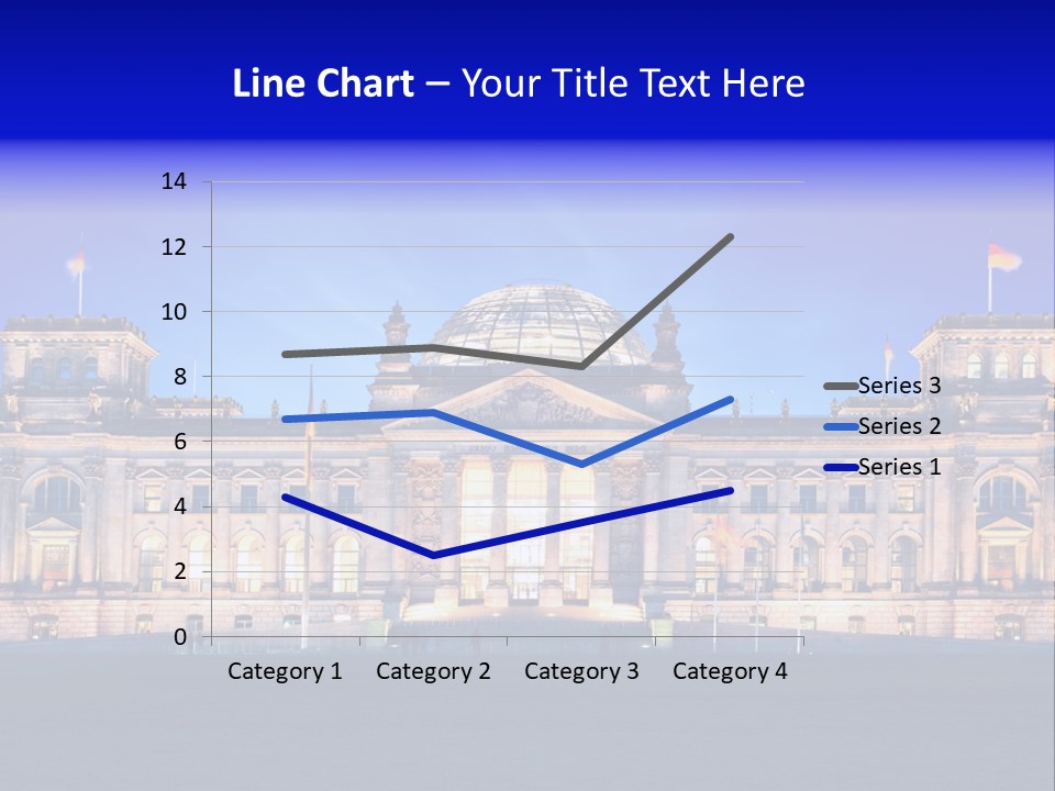 A Large Building With A Dome On Top Of It PowerPoint Template