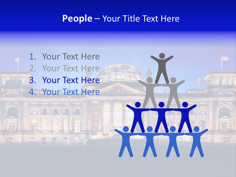 A Large Building With A Dome On Top Of It PowerPoint Template