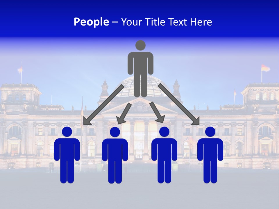 A Large Building With A Dome On Top Of It PowerPoint Template