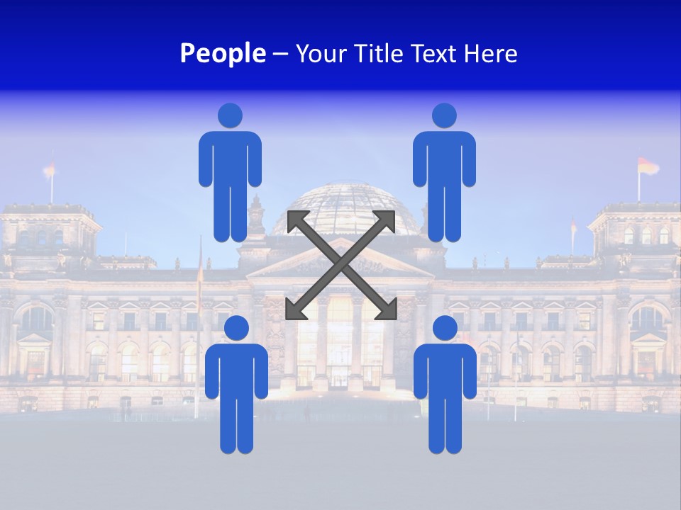 A Large Building With A Dome On Top Of It PowerPoint Template