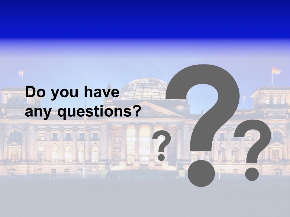 A Large Building With A Dome On Top Of It PowerPoint Template