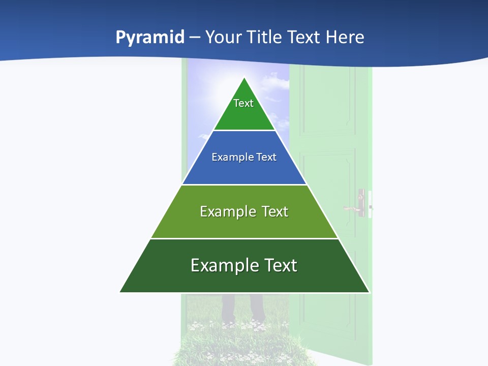 A Man Standing In Front Of A Green Door PowerPoint Template