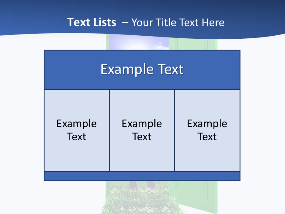 A Man Standing In Front Of A Green Door PowerPoint Template
