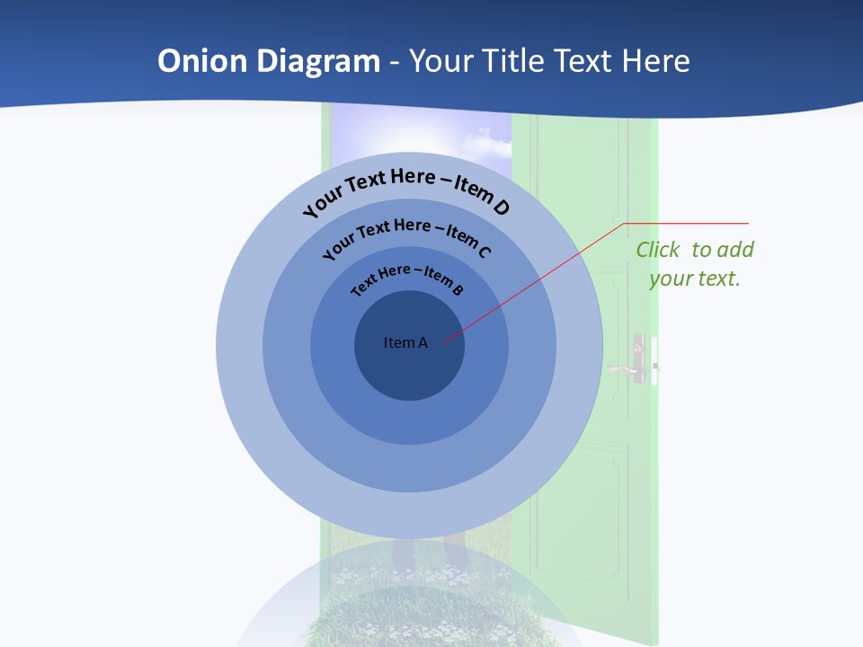 A Man Standing In Front Of A Green Door PowerPoint Template