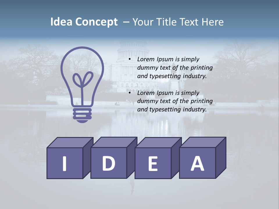 Furniture Home Furnishing Cock PowerPoint Template