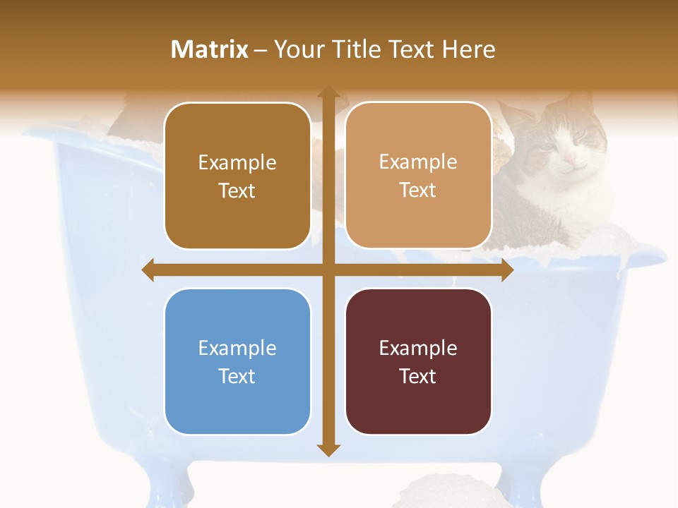 White Background Copy Space Basin PowerPoint Template