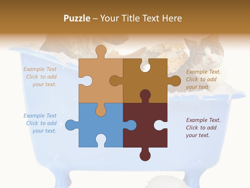 White Background Copy Space Basin PowerPoint Template