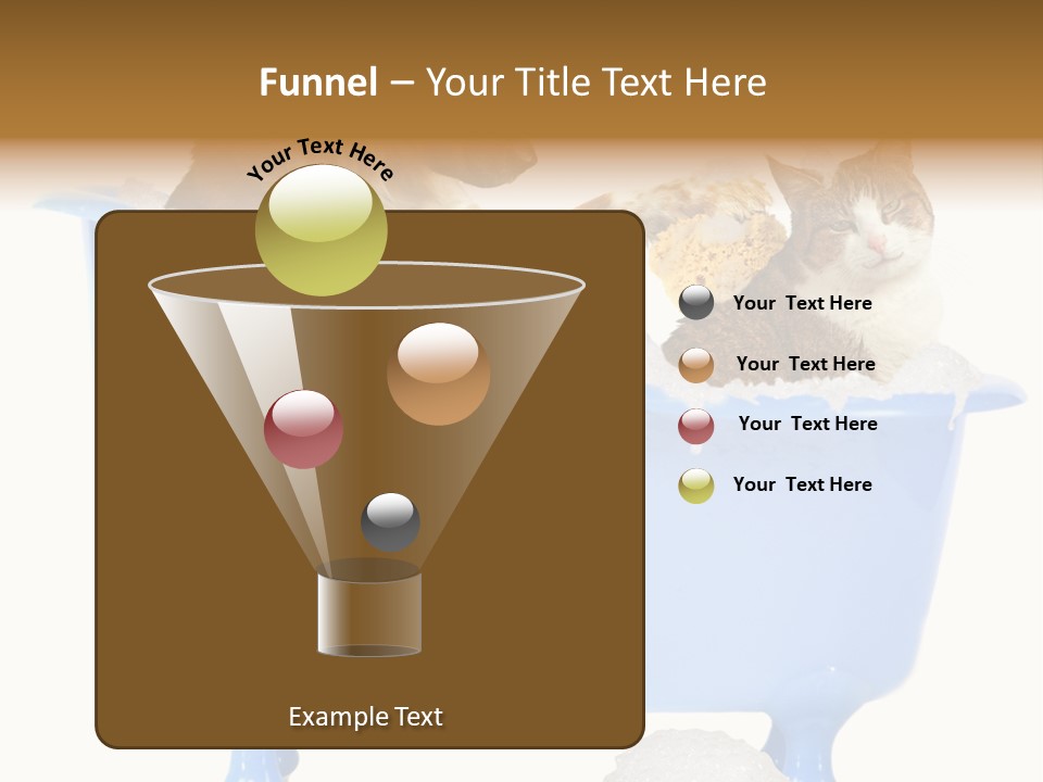 White Background Copy Space Basin PowerPoint Template