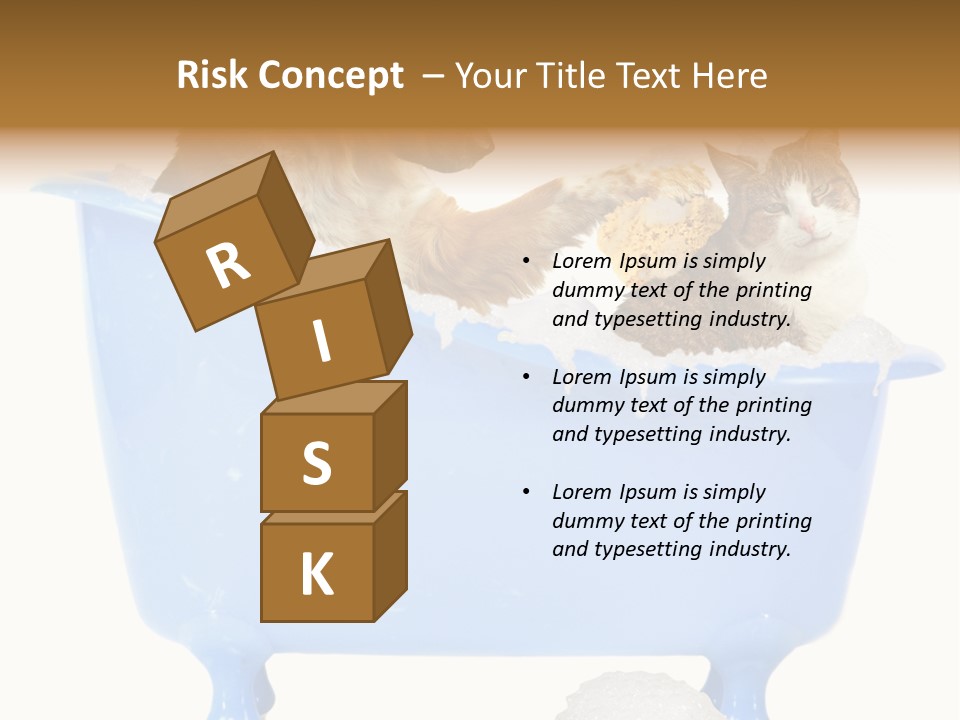 White Background Copy Space Basin PowerPoint Template
