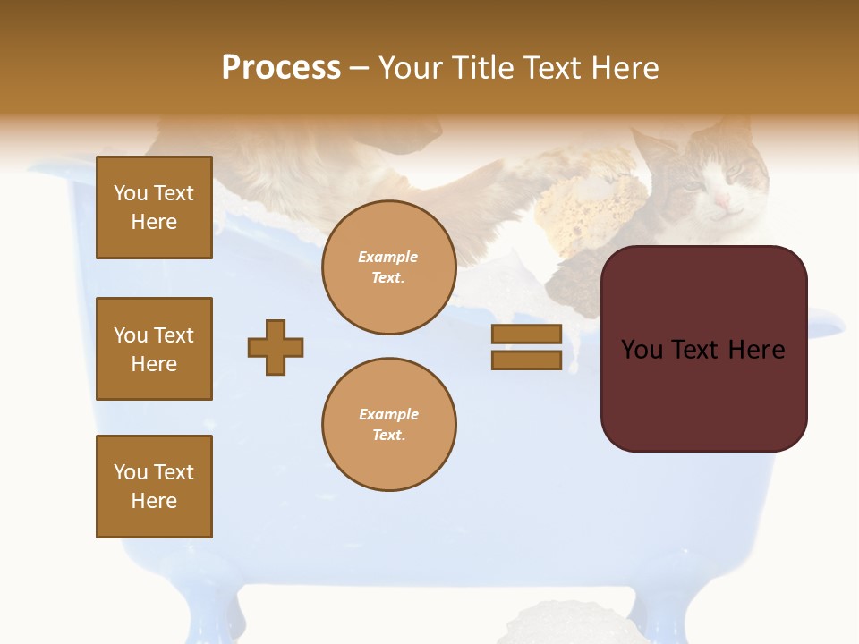 White Background Copy Space Basin PowerPoint Template