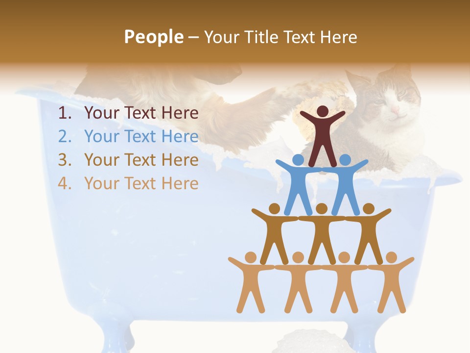 White Background Copy Space Basin PowerPoint Template