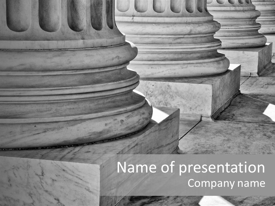 Law Ionic Greek PowerPoint Template