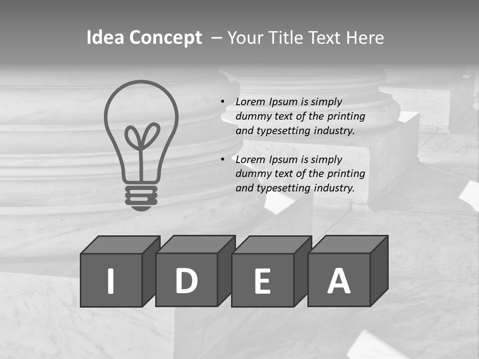 Law Ionic Greek PowerPoint Template