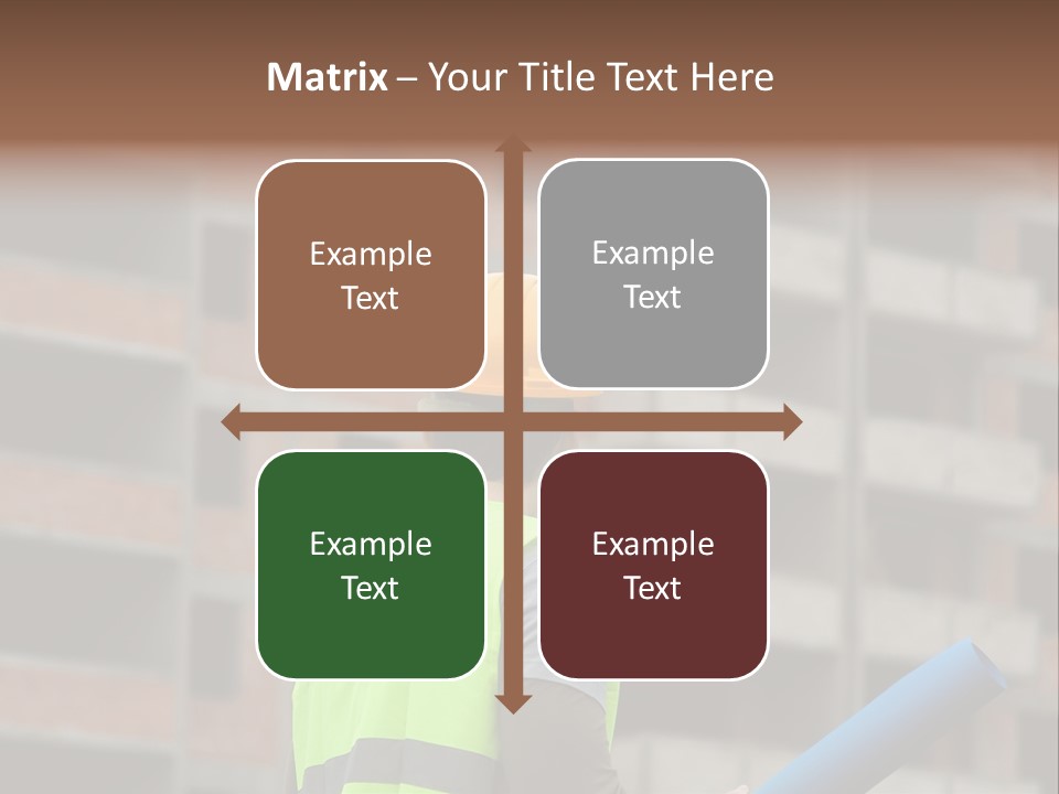 A Man In A Yellow Safety Vest And Hard Hat PowerPoint Template