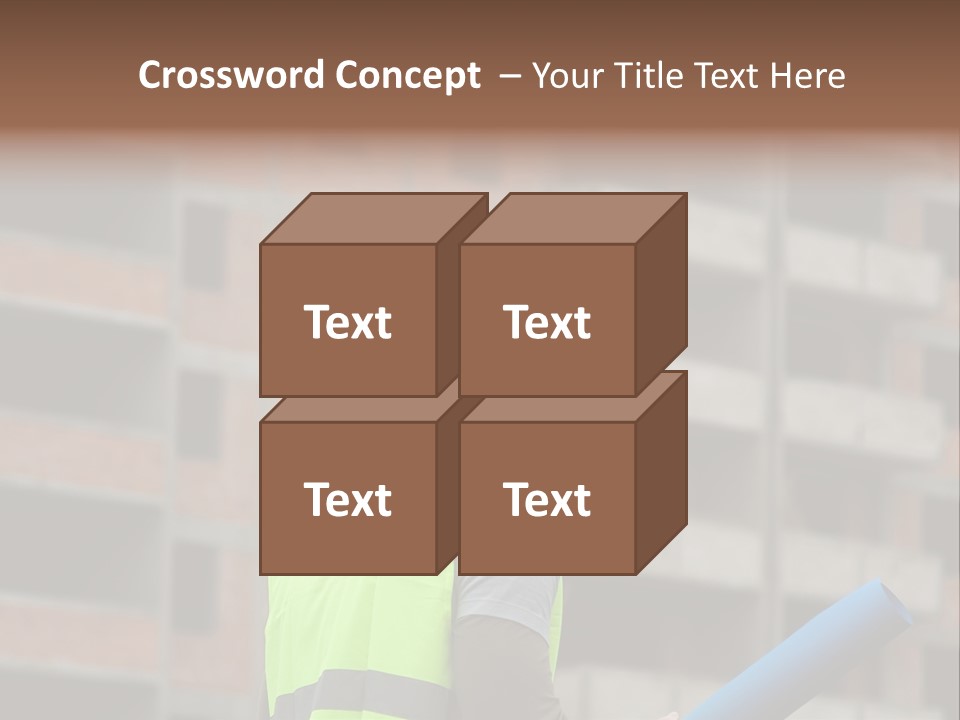 A Man In A Yellow Safety Vest And Hard Hat PowerPoint Template