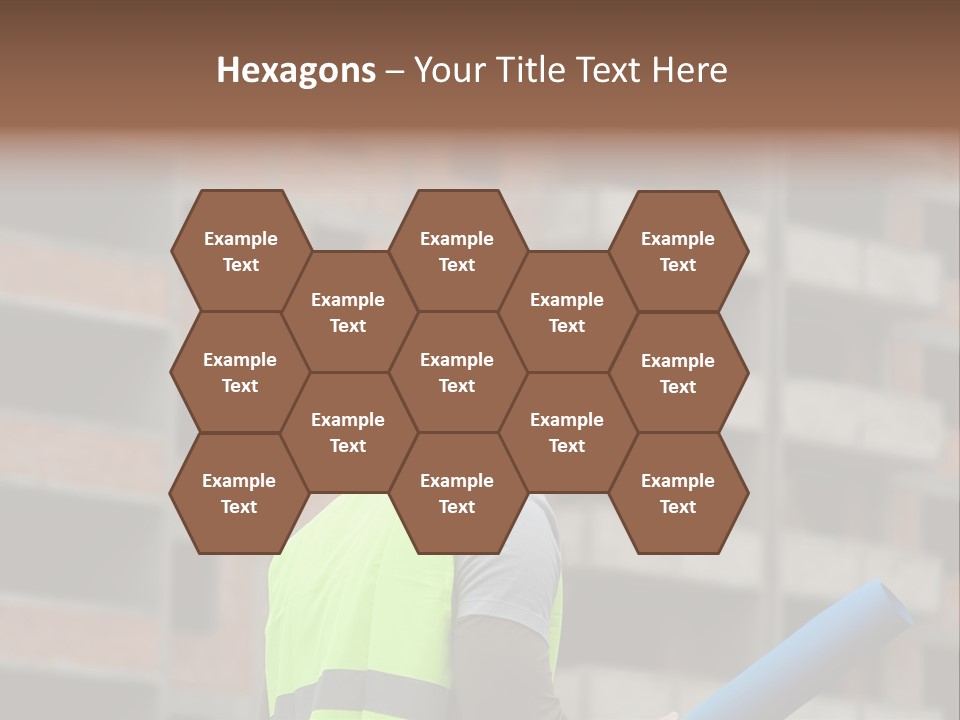 A Man In A Yellow Safety Vest And Hard Hat PowerPoint Template