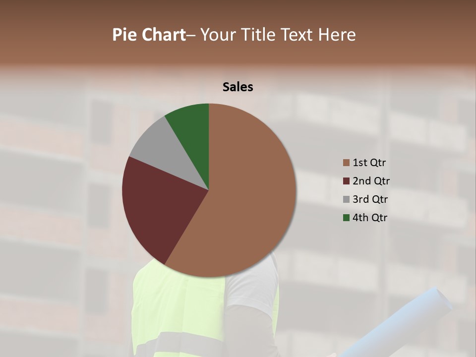 A Man In A Yellow Safety Vest And Hard Hat PowerPoint Template