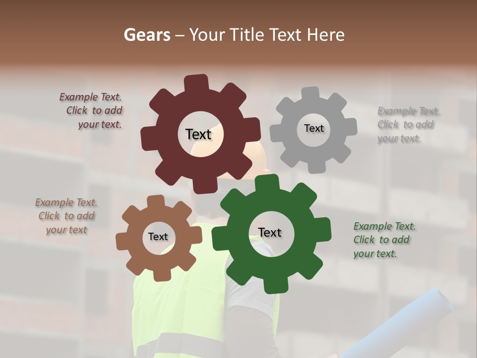 A Man In A Yellow Safety Vest And Hard Hat PowerPoint Template