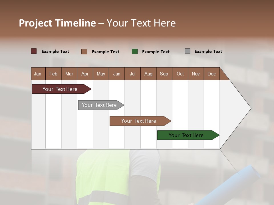 A Man In A Yellow Safety Vest And Hard Hat PowerPoint Template
