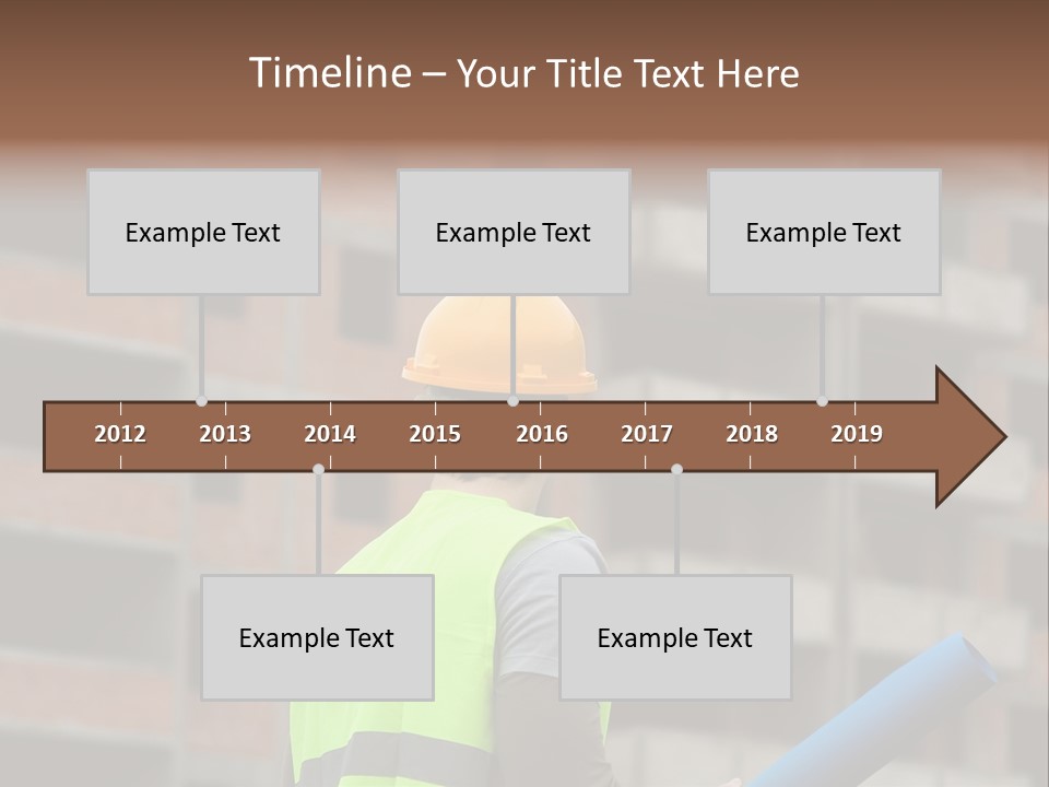 A Man In A Yellow Safety Vest And Hard Hat PowerPoint Template