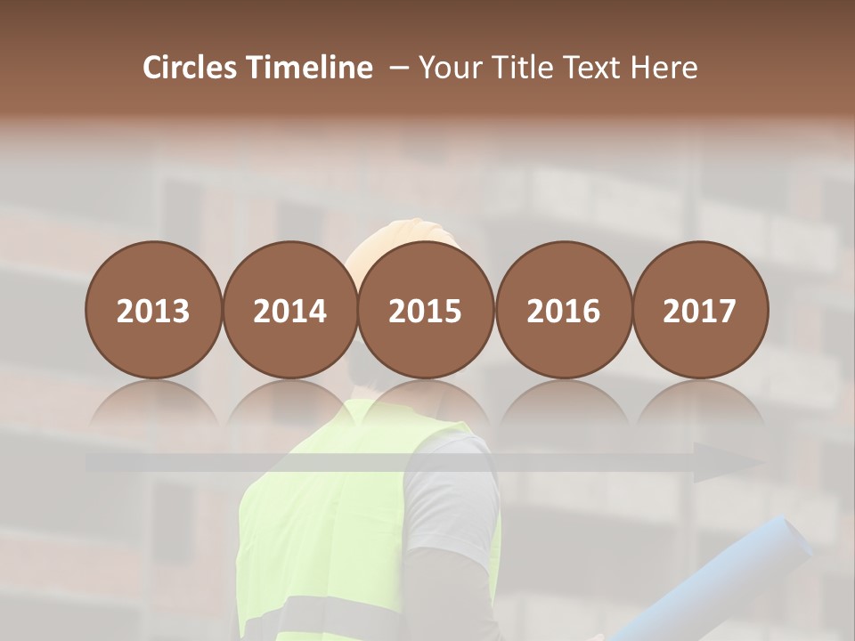 A Man In A Yellow Safety Vest And Hard Hat PowerPoint Template