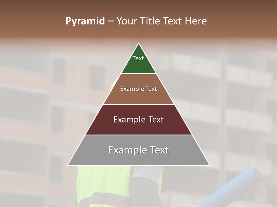 A Man In A Yellow Safety Vest And Hard Hat PowerPoint Template