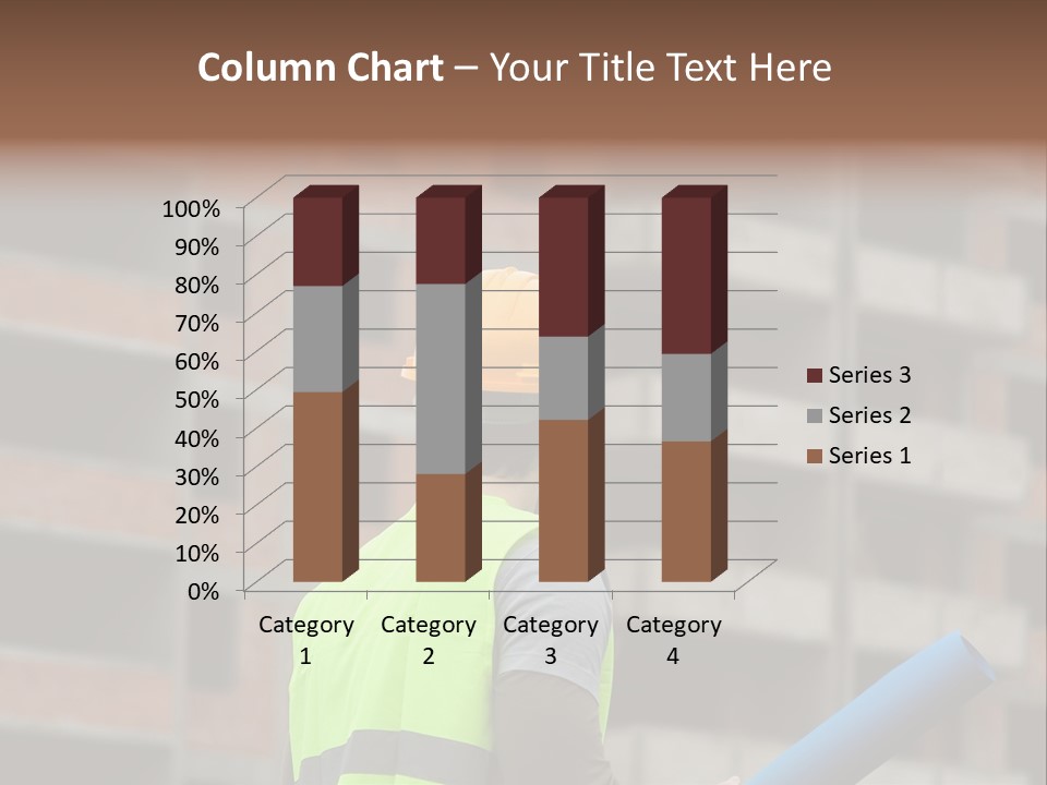 A Man In A Yellow Safety Vest And Hard Hat PowerPoint Template