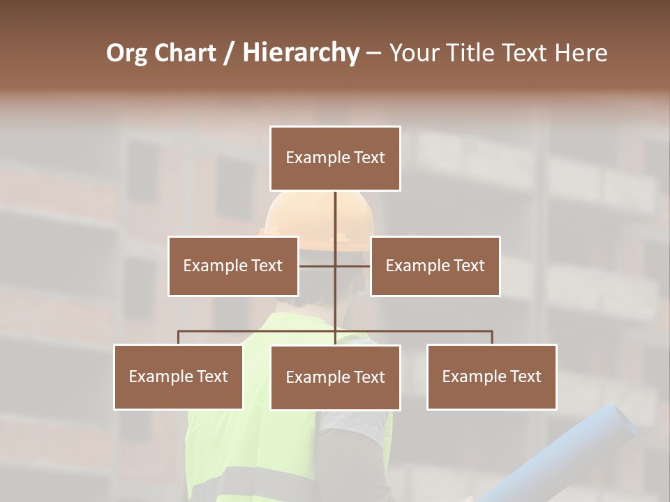 A Man In A Yellow Safety Vest And Hard Hat PowerPoint Template