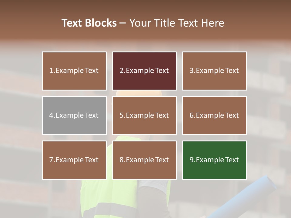 A Man In A Yellow Safety Vest And Hard Hat PowerPoint Template