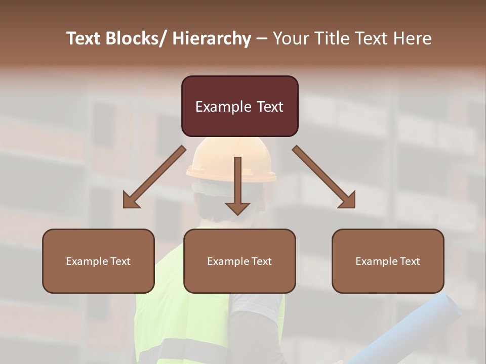 A Man In A Yellow Safety Vest And Hard Hat PowerPoint Template