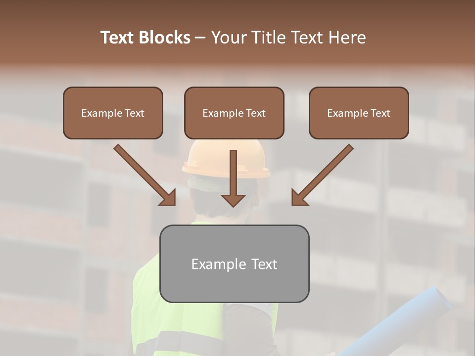 A Man In A Yellow Safety Vest And Hard Hat PowerPoint Template