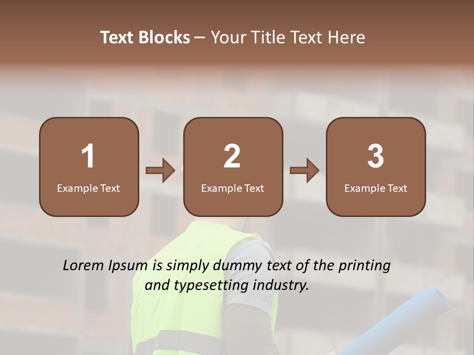 A Man In A Yellow Safety Vest And Hard Hat PowerPoint Template