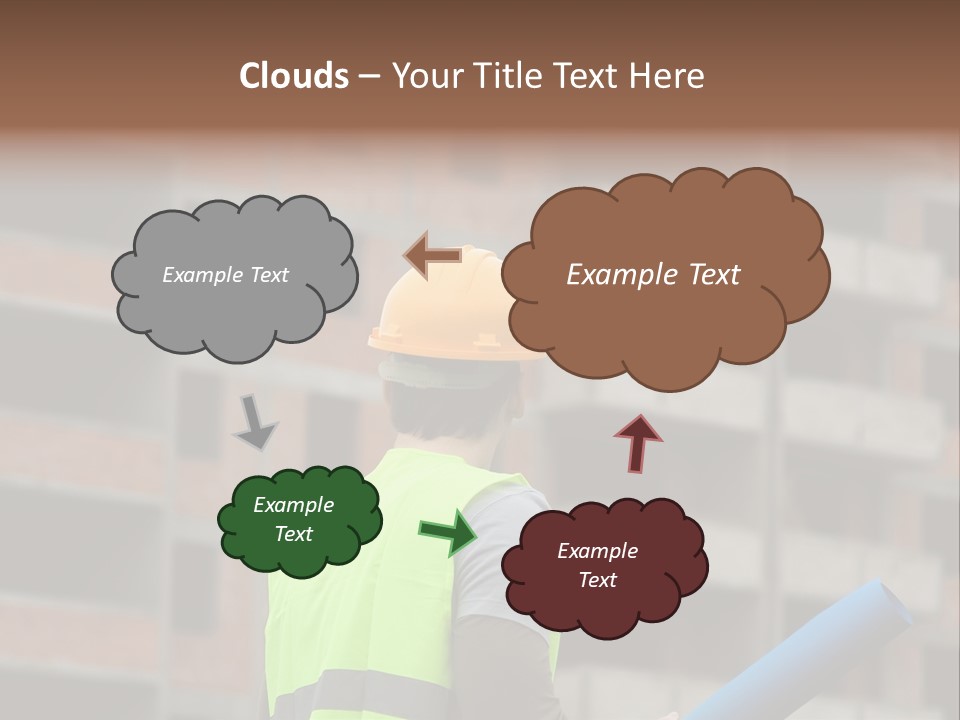 A Man In A Yellow Safety Vest And Hard Hat PowerPoint Template