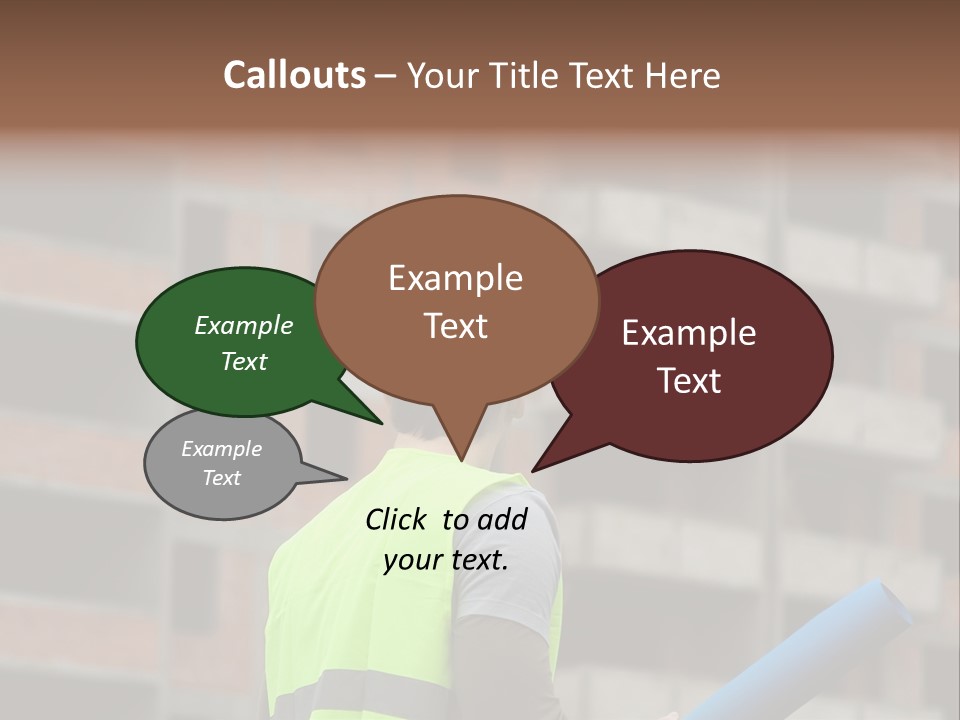 A Man In A Yellow Safety Vest And Hard Hat PowerPoint Template