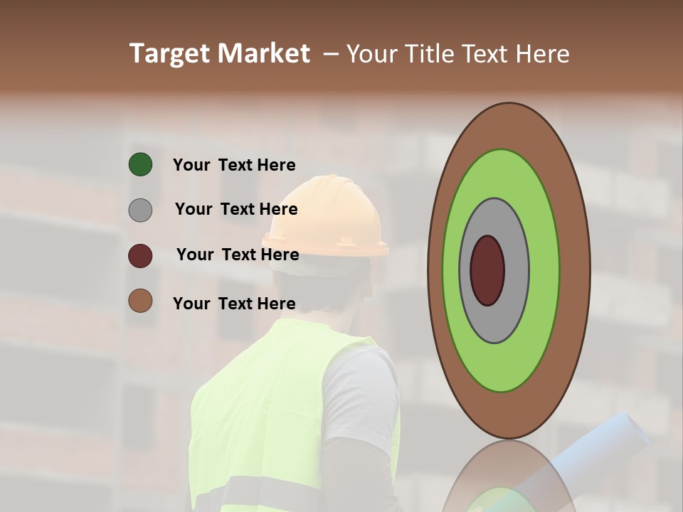 A Man In A Yellow Safety Vest And Hard Hat PowerPoint Template
