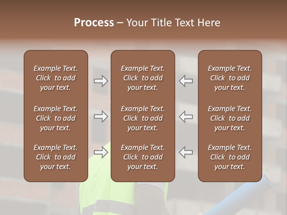 A Man In A Yellow Safety Vest And Hard Hat PowerPoint Template