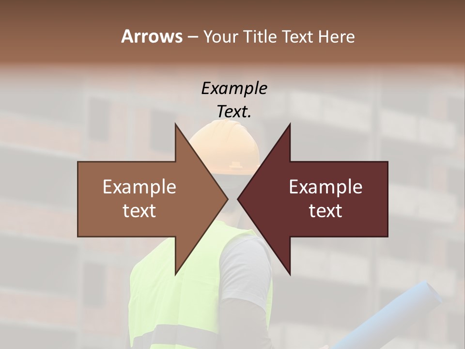 A Man In A Yellow Safety Vest And Hard Hat PowerPoint Template