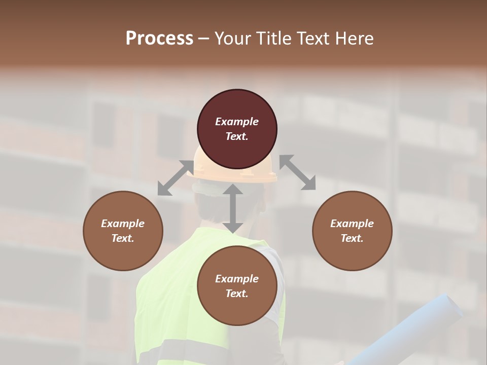 A Man In A Yellow Safety Vest And Hard Hat PowerPoint Template