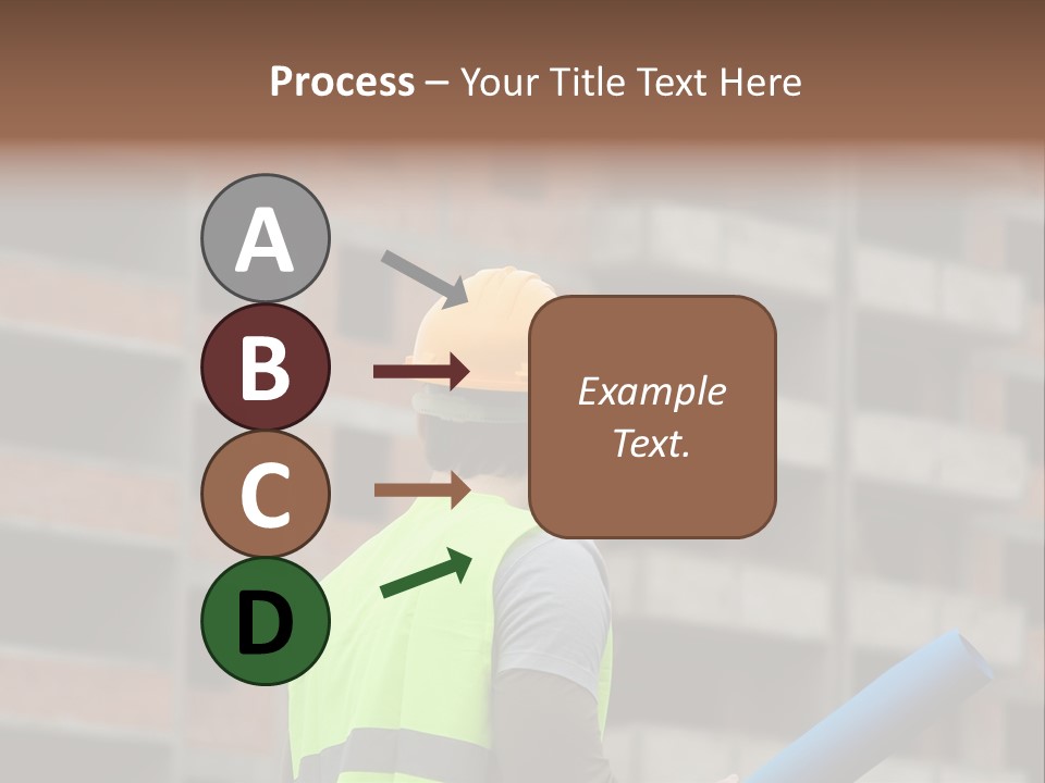 A Man In A Yellow Safety Vest And Hard Hat PowerPoint Template
