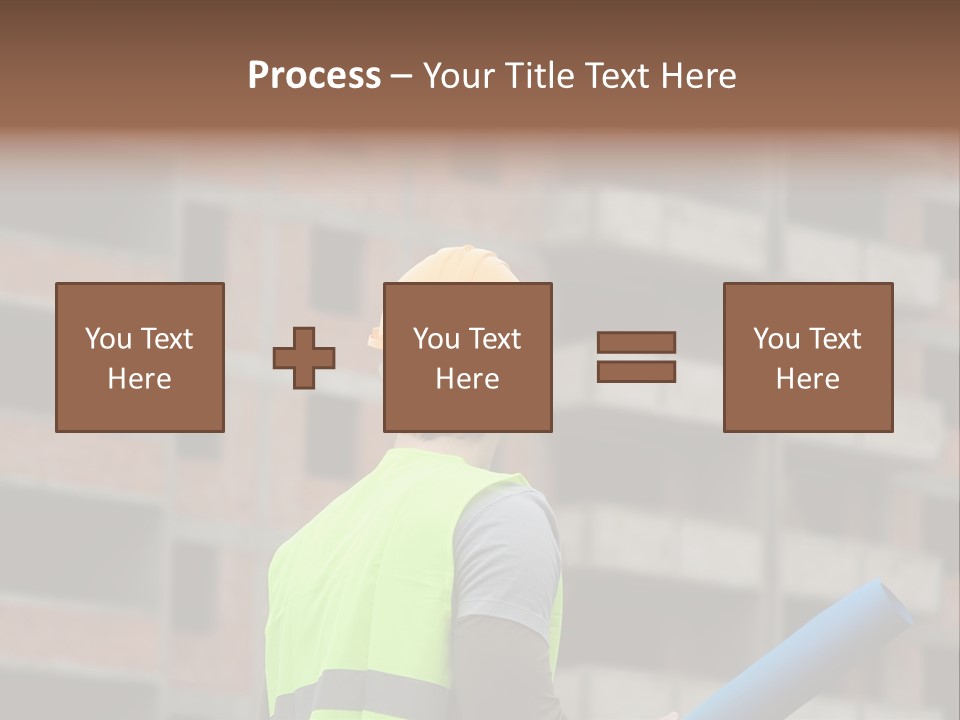 A Man In A Yellow Safety Vest And Hard Hat PowerPoint Template