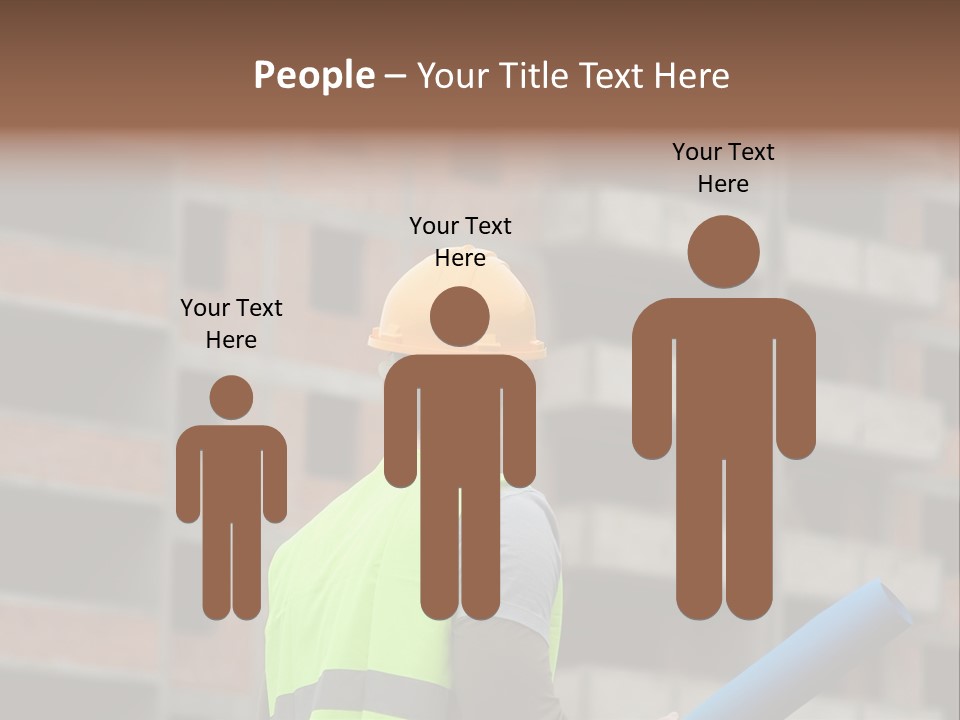 A Man In A Yellow Safety Vest And Hard Hat PowerPoint Template