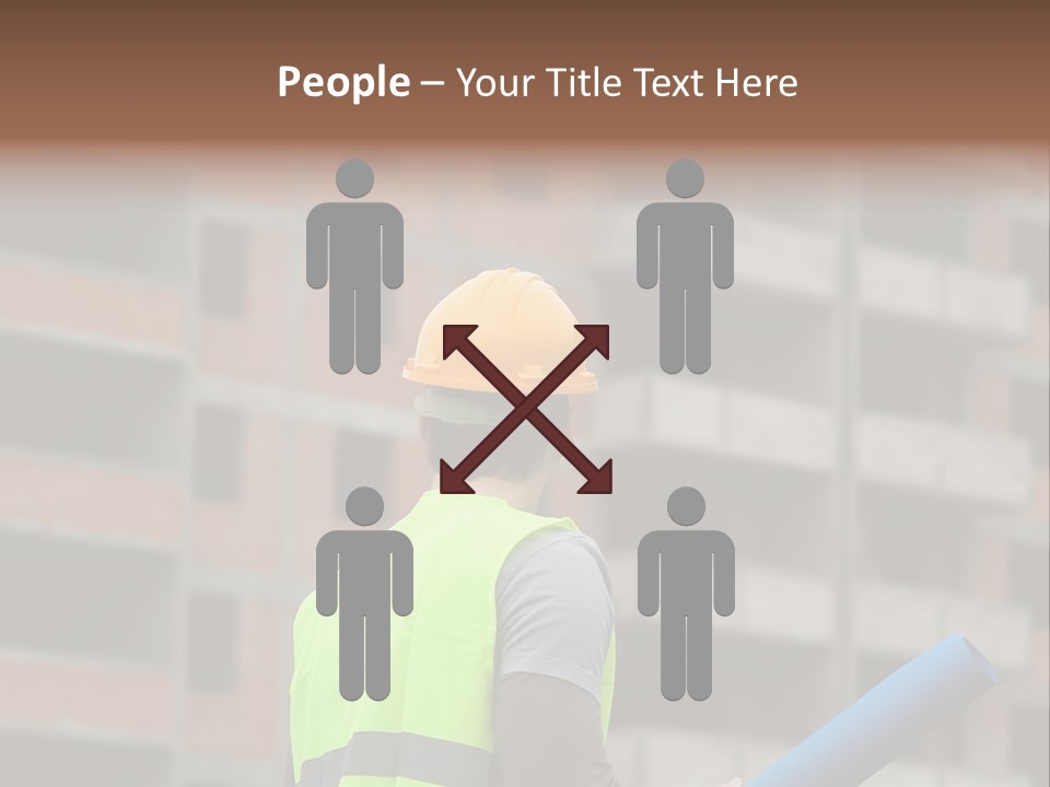 A Man In A Yellow Safety Vest And Hard Hat PowerPoint Template