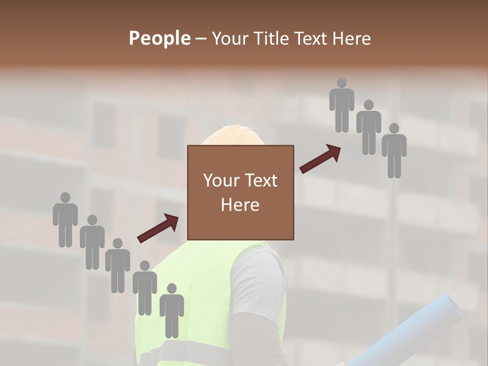 A Man In A Yellow Safety Vest And Hard Hat PowerPoint Template