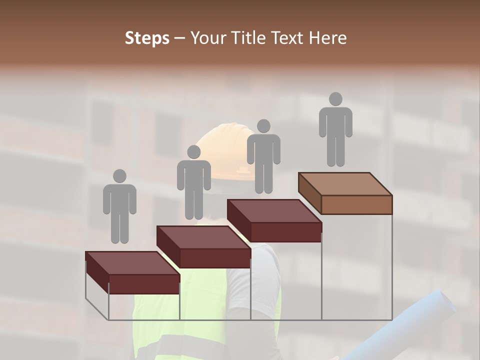 A Man In A Yellow Safety Vest And Hard Hat PowerPoint Template