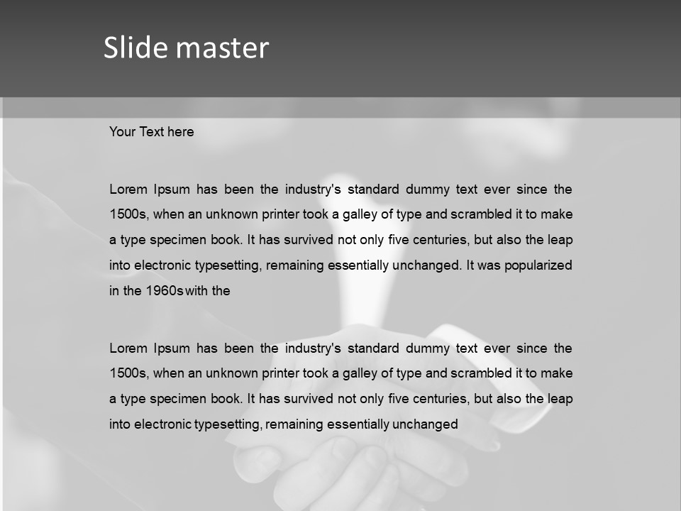 Meeting Buy Job PowerPoint Template