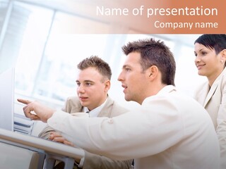 Cooperation Businesswear Business PowerPoint Template