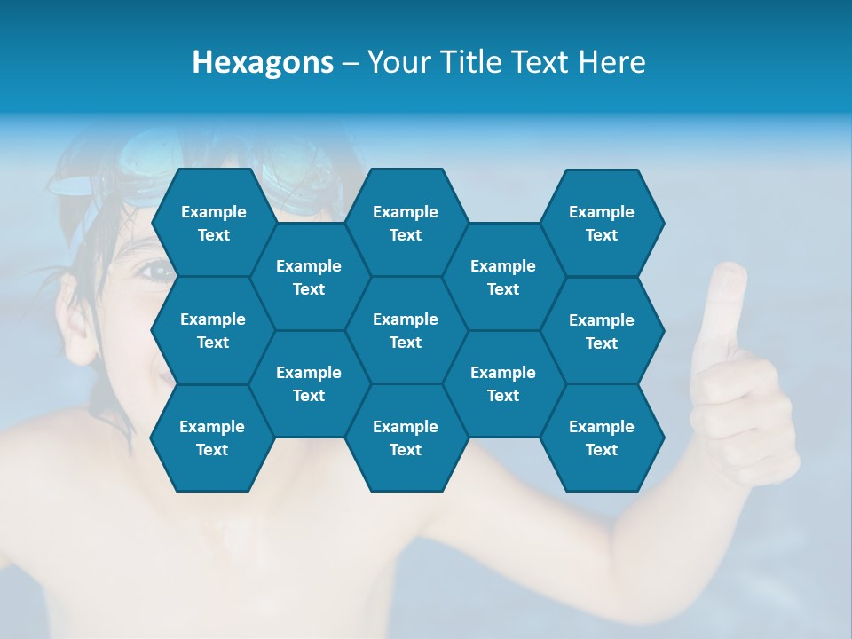 A Young Boy In A Swimming Pool Giving A Thumbs Up PowerPoint Template