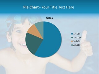 A Young Boy In A Swimming Pool Giving A Thumbs Up PowerPoint Template