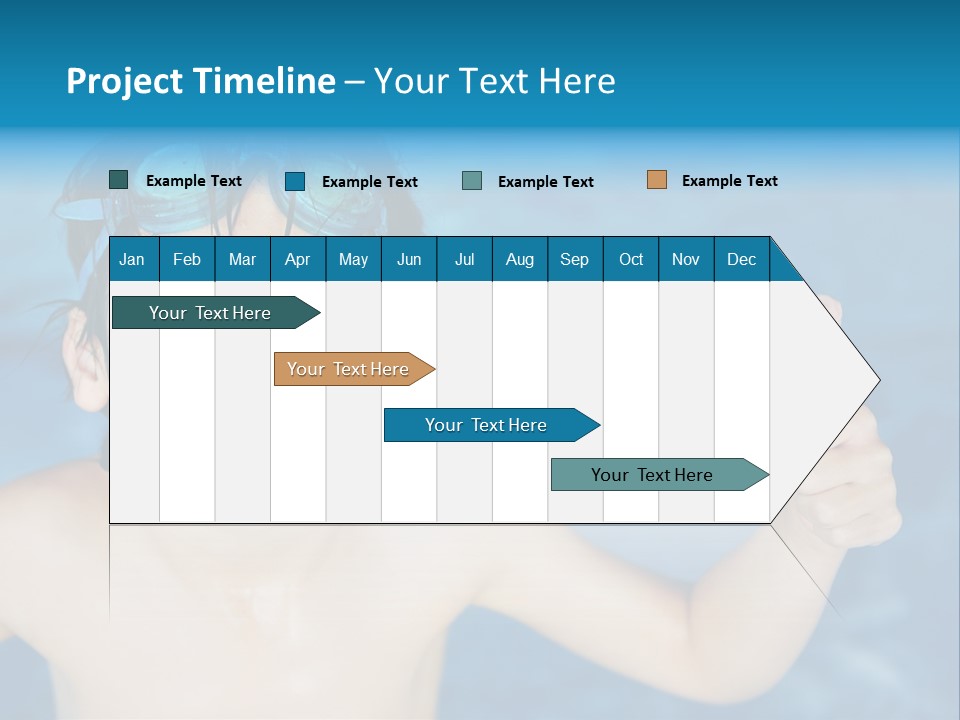 A Young Boy In A Swimming Pool Giving A Thumbs Up PowerPoint Template